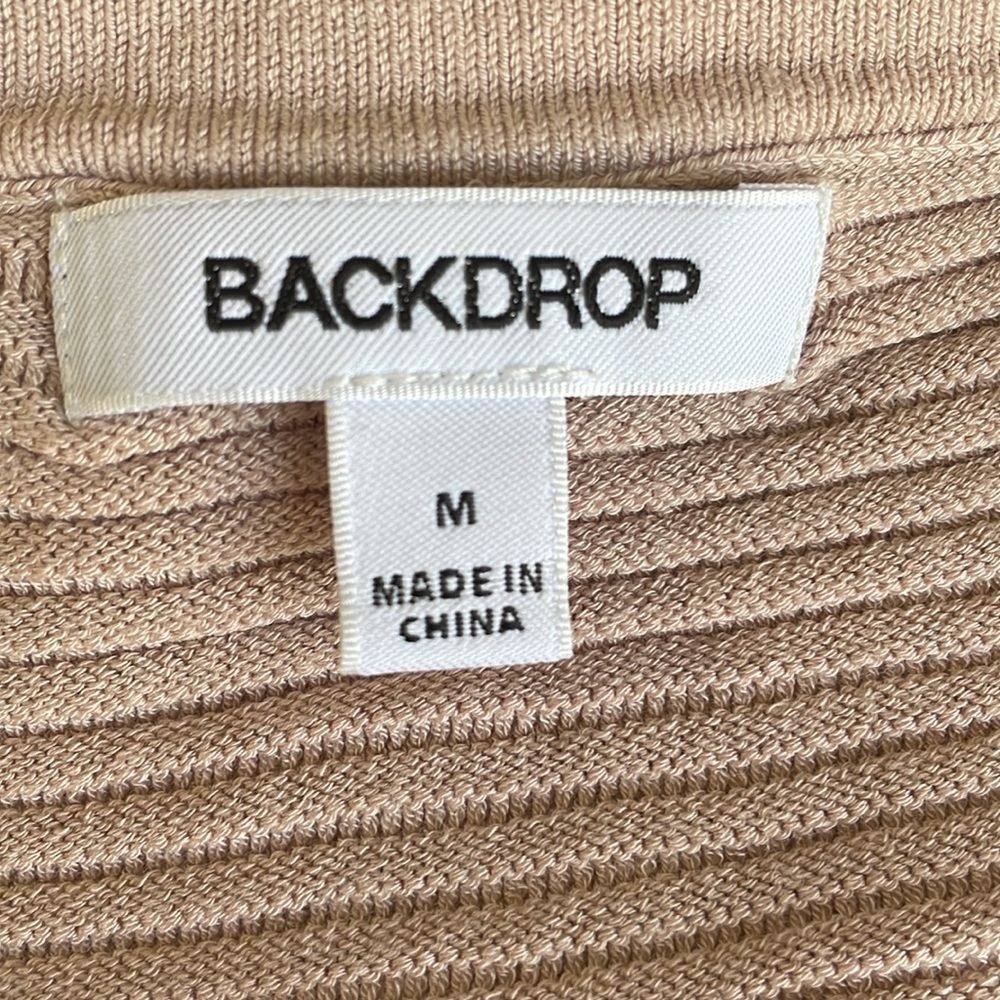 Backdrop Knit Ribbed Tank Top - Picture 4 of 5